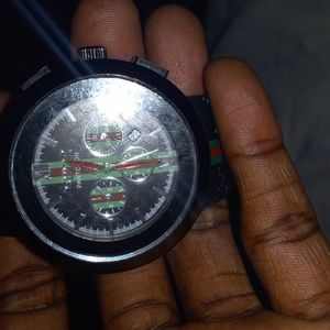 Gucci watch green black and red 316L